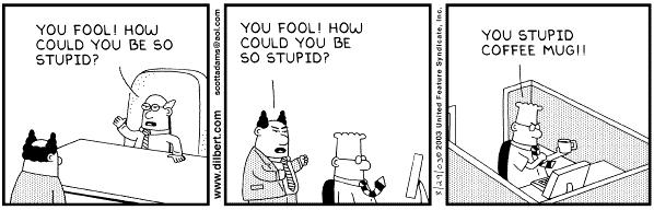 Dilbert: You Stupid Coffee Cup!